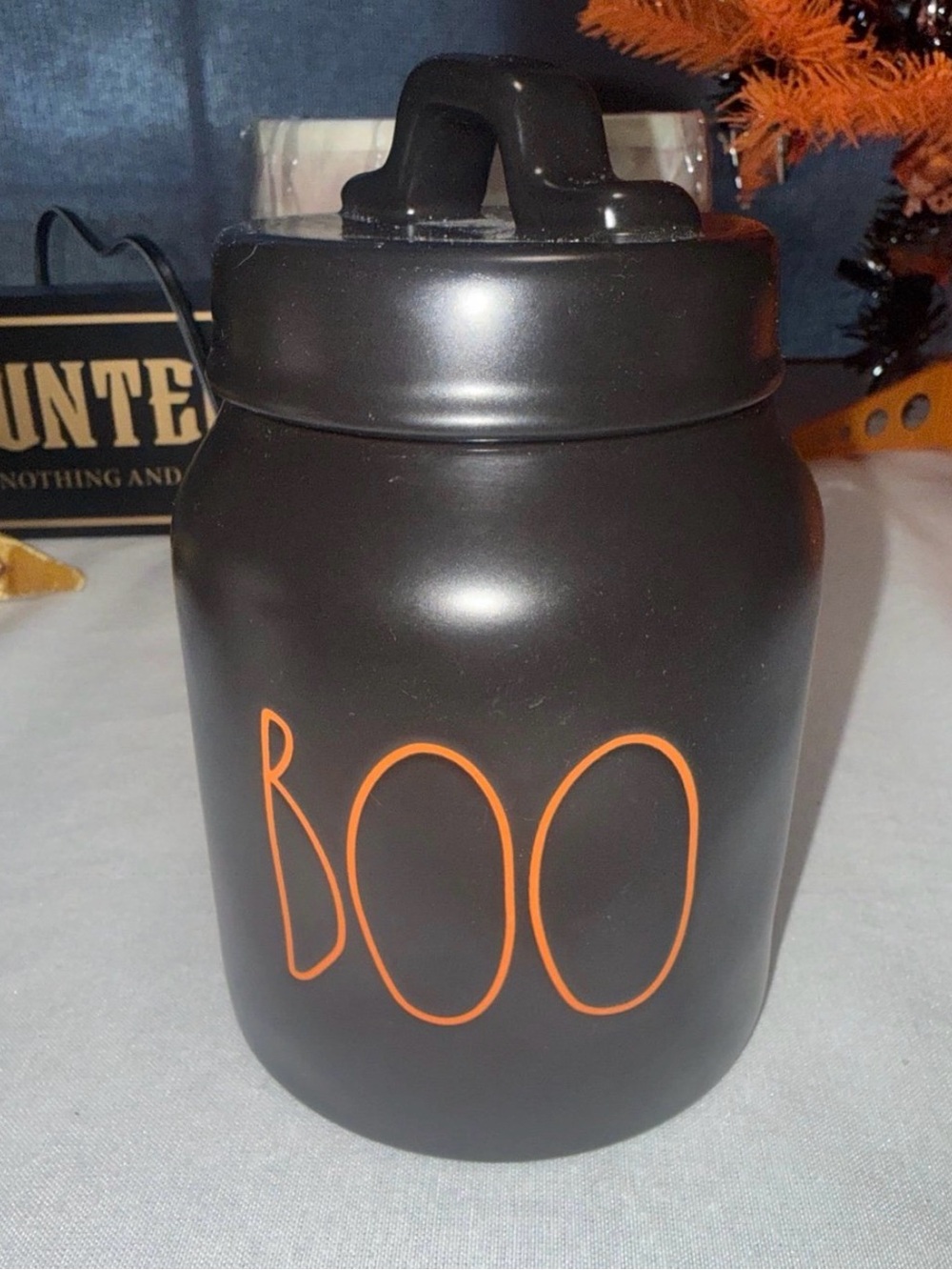 Rae Dunn Halloween "BOO" Jar Seasonal Decor